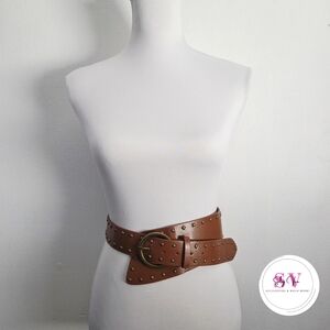 Brown Studded Belt
